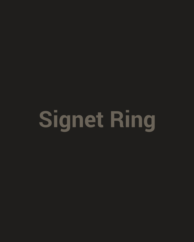 Signet Ring, Brass